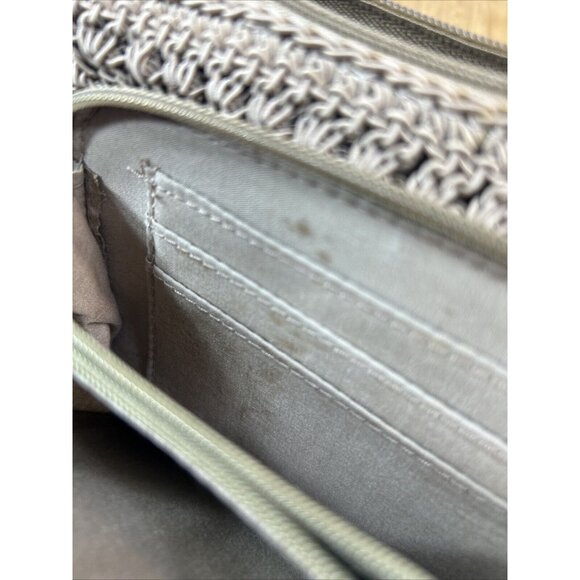 Frankie & Johnnie Small Shoulder Bag Purse Brown BOHO 8" Croquet built in Wallet - Picture 6 of 10